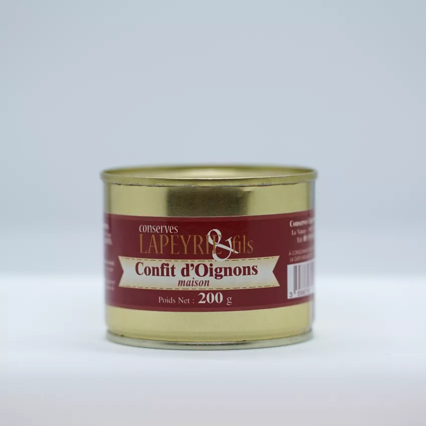 Confit d'oignon maison en boîte de 200 g.